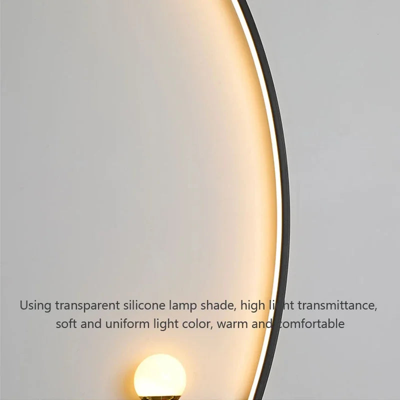 Modern LED Wall Lamp β Minimalist Art Design for Bedroom, Living Room, and Bathroom, Gold/Black