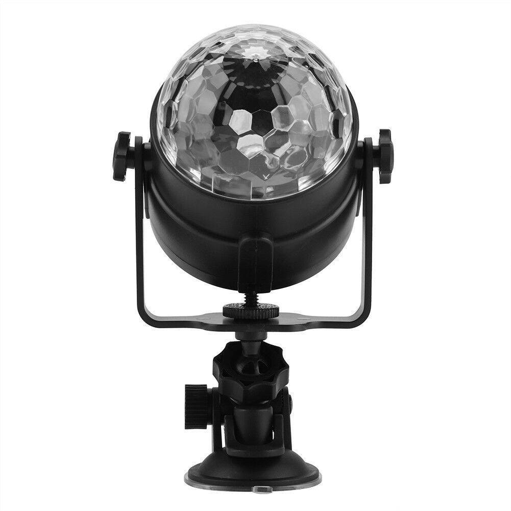 Sound Active RGB LED Stage Light Crystal Ball Disco DJ Party Remote Control