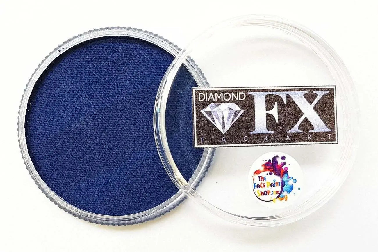 Diamond FX 30g Face Paint Cake - Essential Dark Blue-1