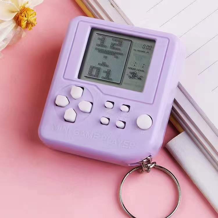 Children's Mini Tetris Game Console Key Chain