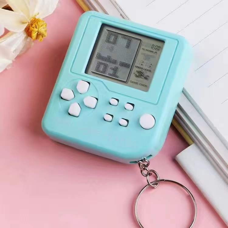 Children's Mini Tetris Game Console Key Chain